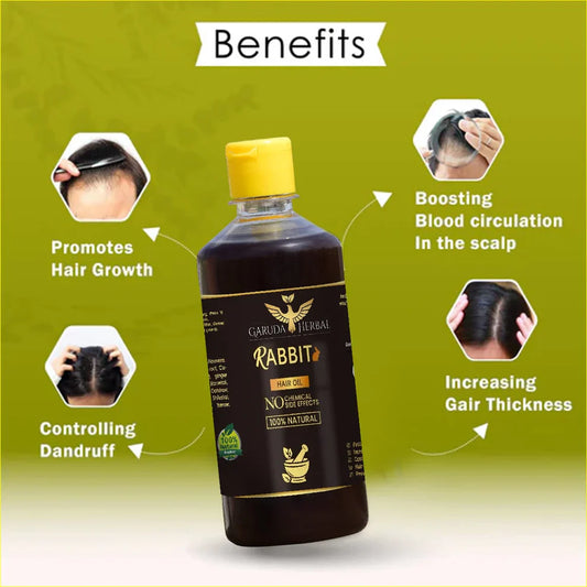 Rabit Herbal Hair Oil - 100% Effective!